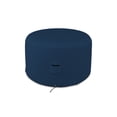 thumbnail image 1 of COVERS&ALL Round Ottoman Cover, 12 Oz PVC Waterproof, UV & Weather Resistant Patio Garden Furniture Stool Protector Indoor Outdoor Use with Air Vents & Drawstrings (34" Diameter x 22" H, Blue), 1 of 6