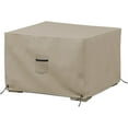 thumbnail image 1 of Covers&All Square Ottoman Cover, 12 oz Waterproof & UV-resistant(36"W x 36"D x 12"H, Beige), 1 of 8