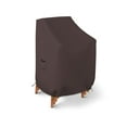 thumbnail image 1 of COVERS&ALL Stackable Chair Cover 18 Oz Waterproof - 100% UV & Weather Resistant PVC Coated Patio Furniture Cover with Air Pockets & Drawstring for Snug Fit (24W x 32D x 34H x 15 FH, Coffee), 1 of 6