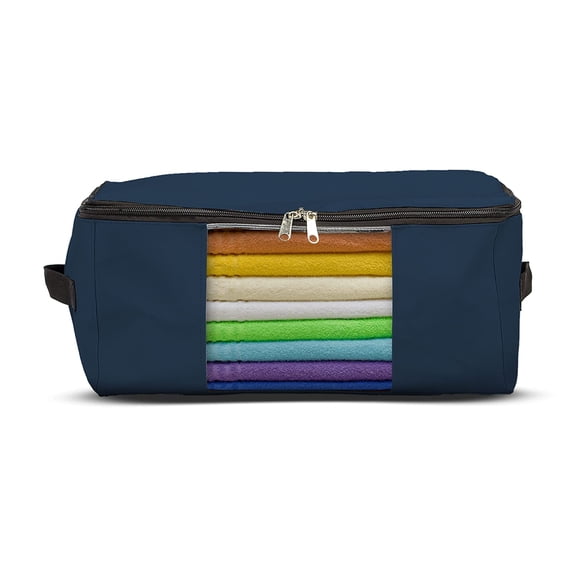 COVERS&ALL Storage Bags, Made of 12 Oz Waterproof, UV-Resistant & Tear-Proof Cover Max Fabric, Multipurpose, for Indoors/Outdoors (18" L x 13" W x 8" H Inches, Blue, Pack of 10)