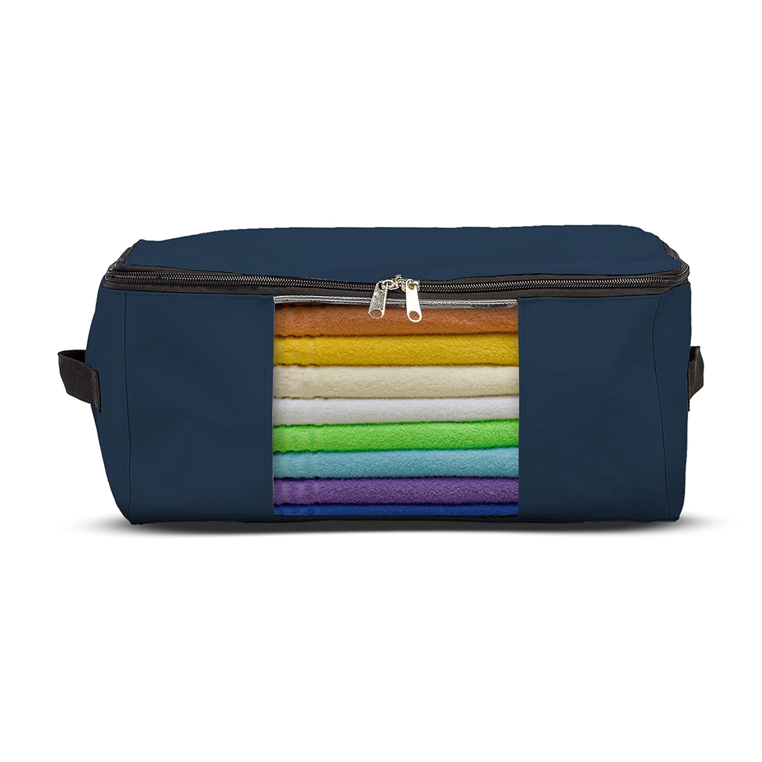 COVERS&ALL Storage Bags, Made of 12 Oz Waterproof, UV-Resistant & Tear-Proof Cover Max Fabric, Multipurpose for Indoors/Outdoors (Pack of 5, Blue)