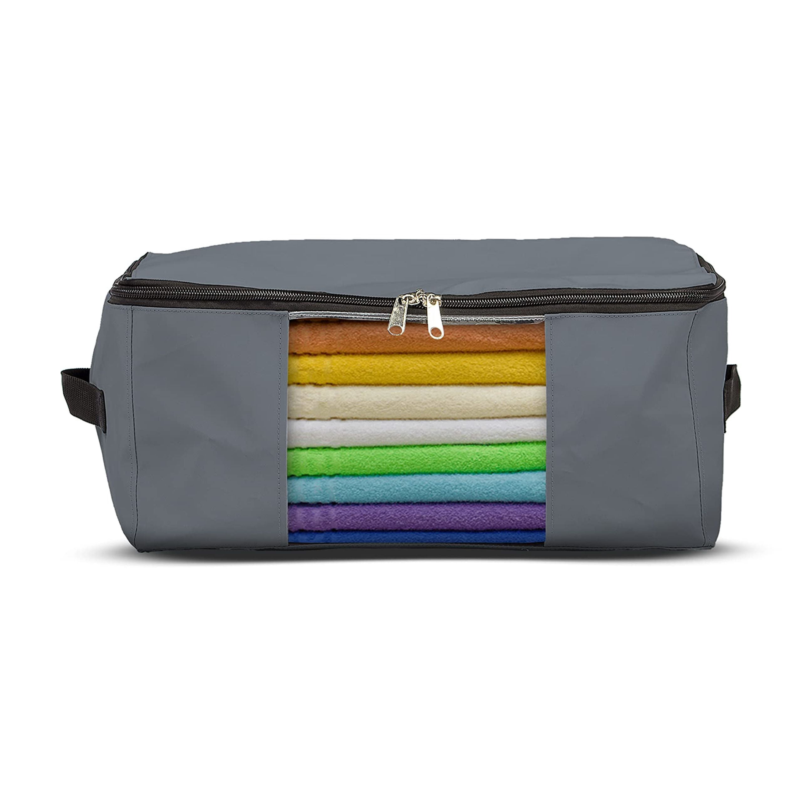 COVERS&ALL Storage Bags, Made of 12 Oz Waterproof, UV-Resistant & Tear-Proof Cover Max Fabric, Multipurpose for Indoors/Outdoors (Pack of 5, Grey)