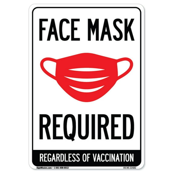 COVID-19 Notice Sign - Face Mask Required | Heavy-Gauge Aluminum Parking Sign | Protect Your Business, Municipality, Home & Colleagues | Made in the USA