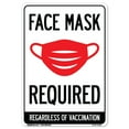 thumbnail image 1 of COVID-19 Notice Sign - Face Mask Required | Peel And Stick Wall Graphic | Protect Your Business, Municipality, Home & Colleagues | Made in the USA, 1 of 4