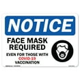 thumbnail image 1 of COVID-19 Notice Sign - Notice - Face Mask Required Even for Those with Covid-19 Vaccination  | Peel And Stick Wall Graphic | Protect Your Business, Municipality, Home & Colleagues |, 1 of 4