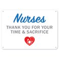 thumbnail image 1 of COVID-19 Notice Sign - Nurses Thank You For Your Time & Sacrifice | Plastic Sign | Protect Your Business, Municipality, Home & Colleagues | Made in the USA, 1 of 5