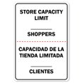 thumbnail image 1 of COVID-19 Notice Sign - Store Capacity Limit Shoppers Spanish | Peel And Stick Wall Graphic | Protect your Business, Class Room, Office & Interior Surroundings | Made in the USA, 1 of 5