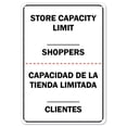 thumbnail image 1 of COVID-19 Notice Sign - Store Capacity Limit Shoppers Spanish | Plastic Sign | Protect Your Business, Municipality, Home & Colleagues | Made in the USA, 1 of 5