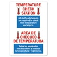 thumbnail image 1 of COVID-19 Notice Sign - Temperature Check Station Spanish | Vinyl Decal | Protect Your Business, Municipality, Home & Colleagues | Made in the USA, 1 of 4