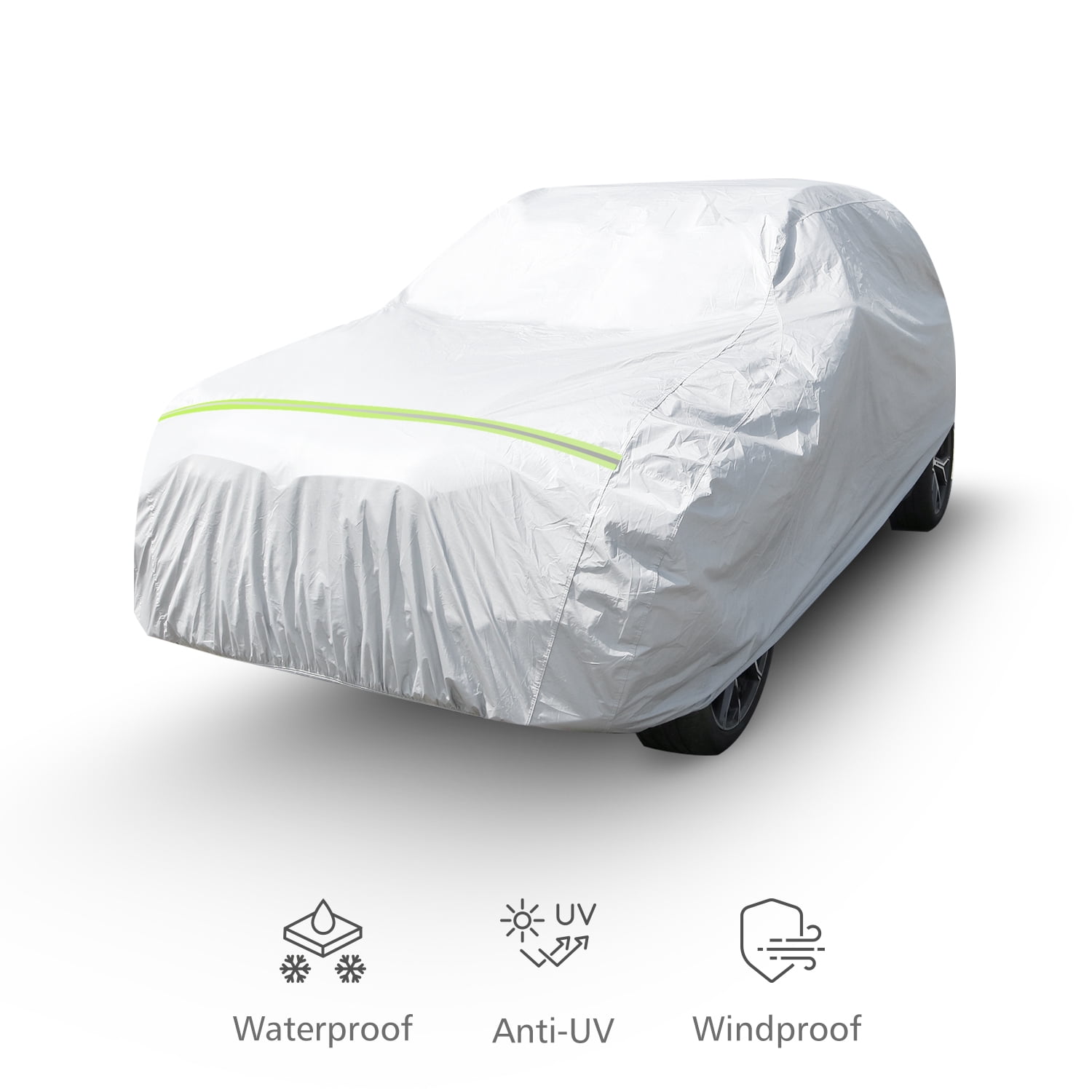 Hometimes Car Windshield Cover, Heavy Duty Ultra Thick Protective Windscreen  Cover - Snow Ice Frost Sun UV Dust Water Resistent - Pefect Fit for Cars  SUVs All Years Summer/Winter 