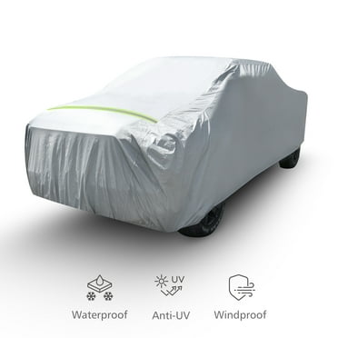 COVINTON Car Cover Fits for Truck (F-150) Length to 235", Waterproof All Weather Hail Thickened Full Exterior Car Cover for Automobiles UV Protection