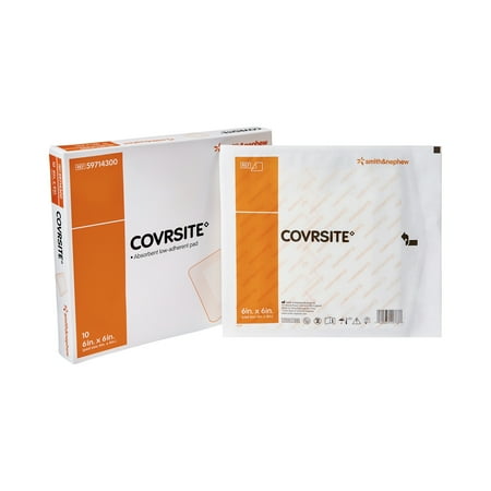 COVRSITE Composite Dressing, Non-Sterile, 6 in x 6 in, 10 Count, 1 Pack