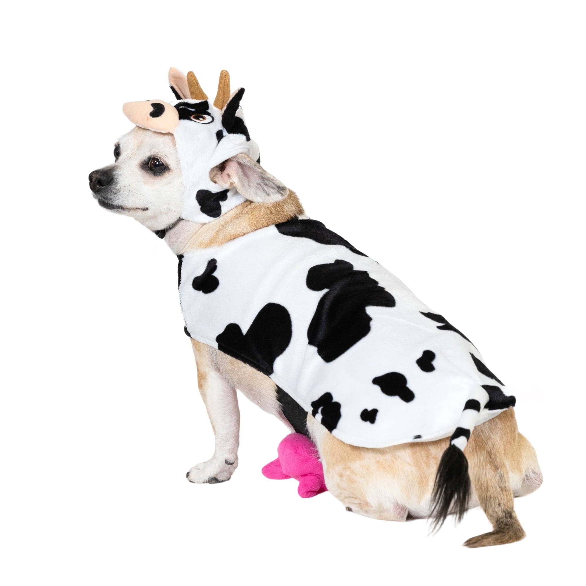Vibrant Life Halloween Costume for Dogs & Cats, Cow, Black & White, Small