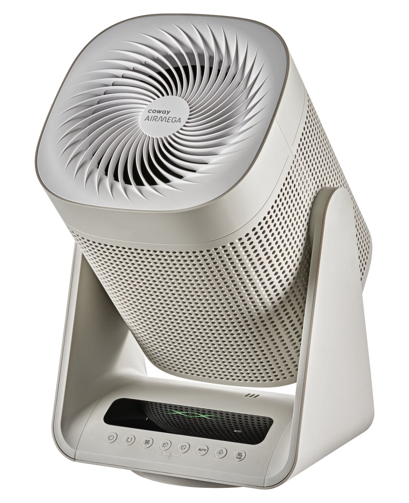COWAY Air Purifier for Home Bedroom, 2-in-1 with Fan, True HEPA Filter for Smoke, Allergies, Pet Dander, Odor, Air Quality Monitor, Auto Mode, Remote Control, Timer, 3-Year Warranty, Aim, Marshmallow