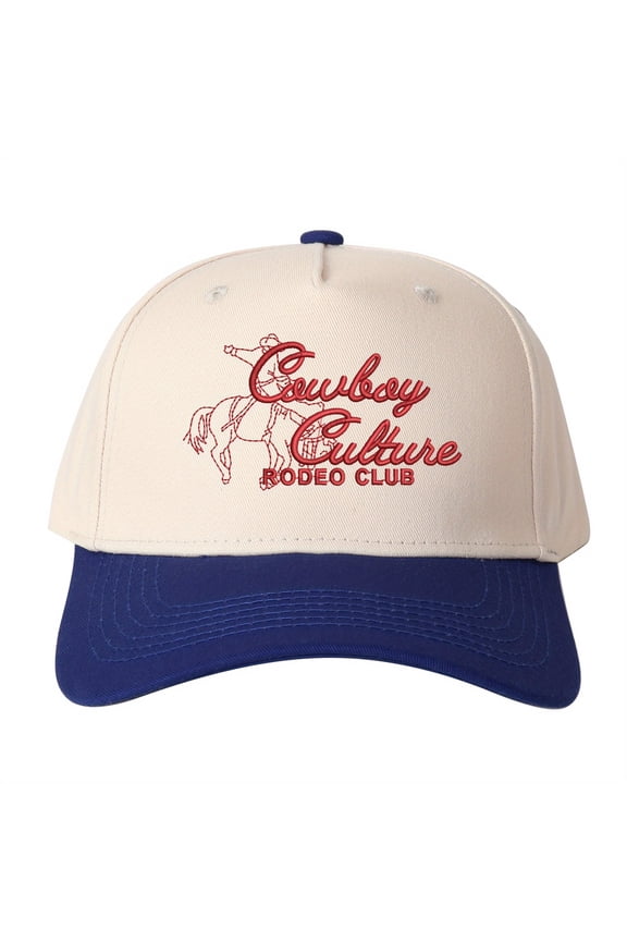 COWBOY CULTURE RODEO CLUB Embroidered Patchwork Trucker Cap Adjustable Unisex Snapback, Rodeo Club Essential
