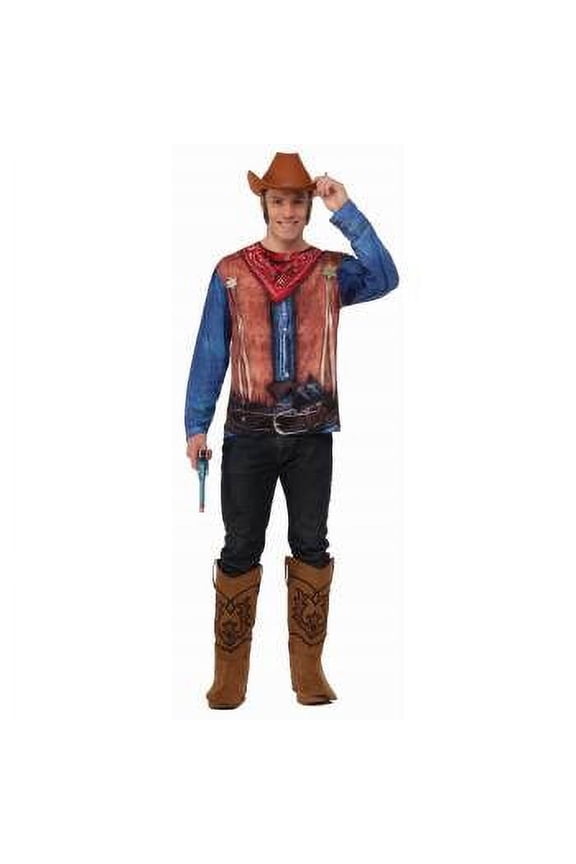 COWBOY SUBLIMATION SHIRT - XL