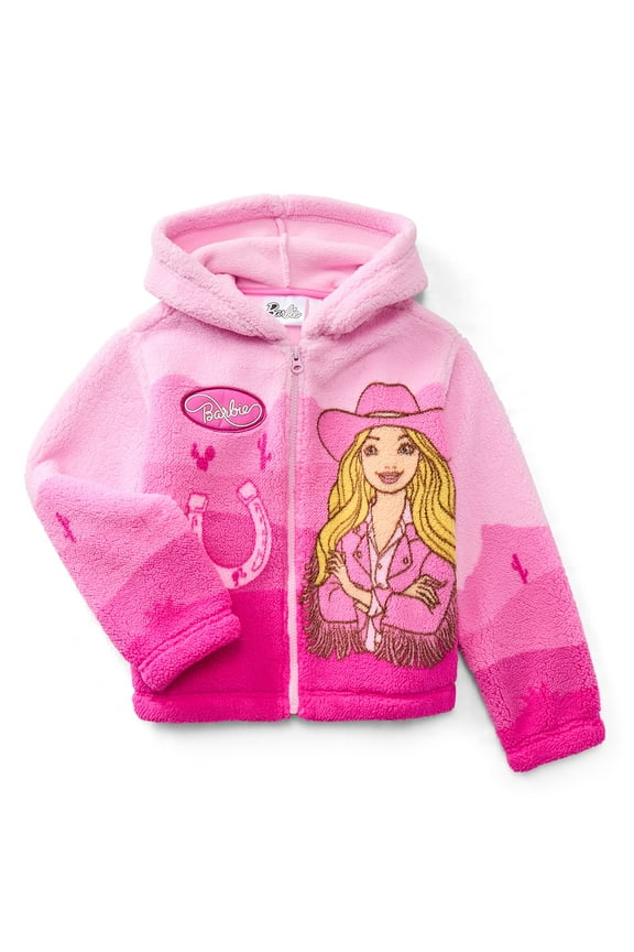 Girl's Plush Sherpa Jacket, Sizes 4-12