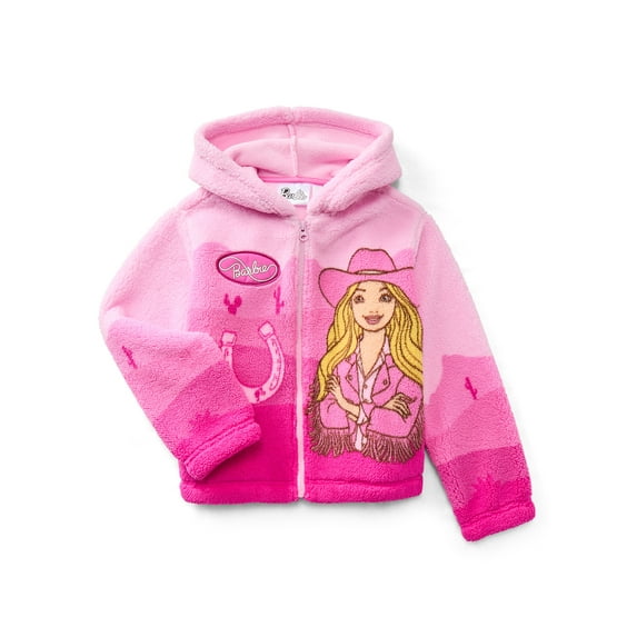 Barbie Girl's Plush Sherpa Jacket, Sizes 4-12