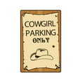 thumbnail image 1 of COWGIRL PARKINK ONLY Aluminum Sign western redneck country spurs hat | Indoor/Outdoor | 18" Tall, 1 of 4