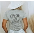 thumbnail image 1 of COWGIRL WILD WEST Graphic Short sleeve Tees Plus Size, 1 of 11