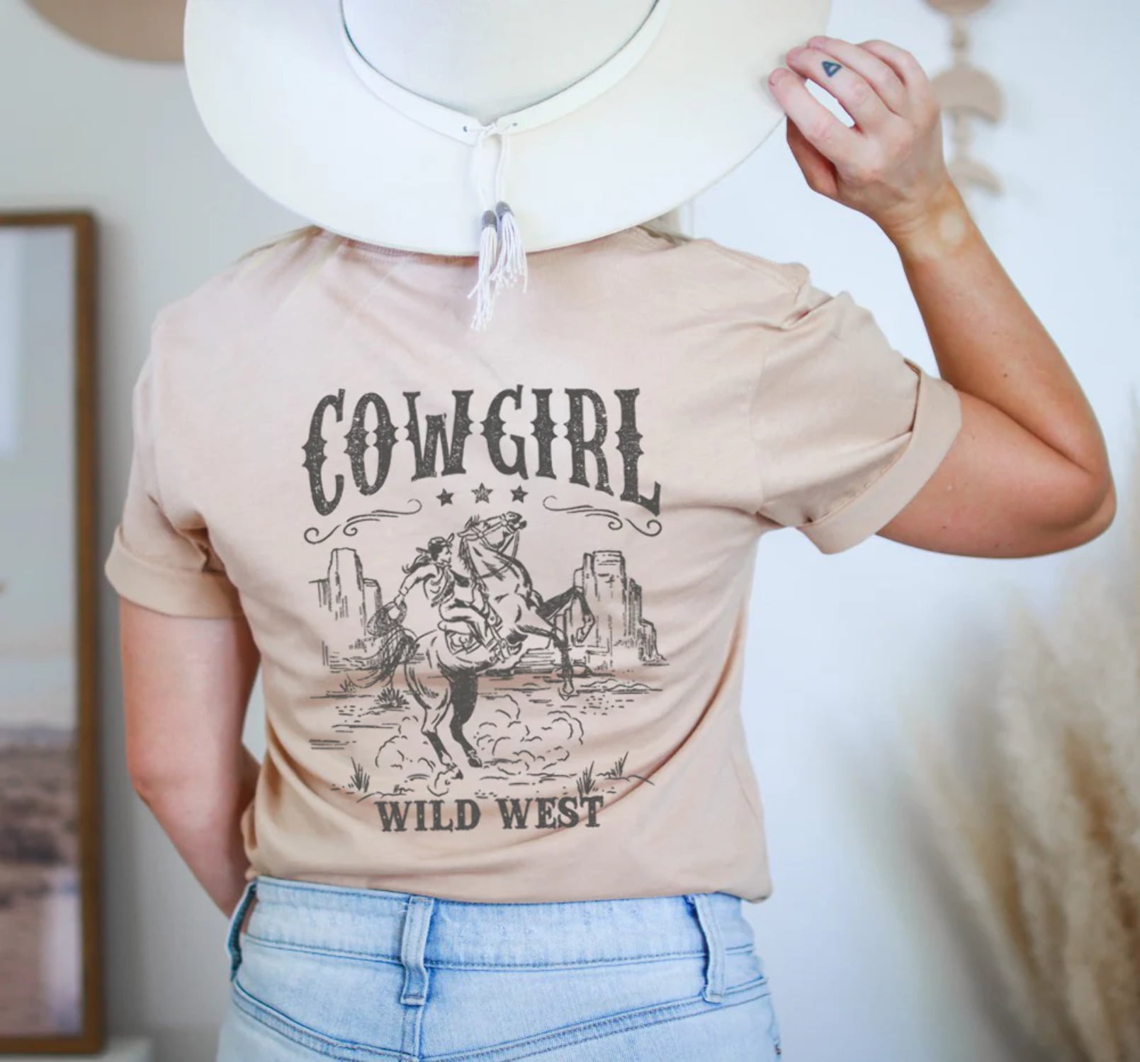LIVE YOUR BEST LIFE Western Graphic Short Sleeve T-Shirt main image 1