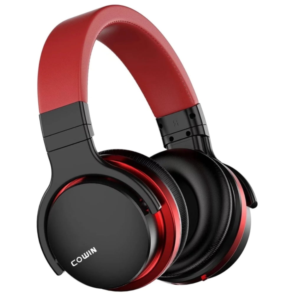 オースダム Bluetooth 4.0 ワイヤレス ANC7 ブラック レッド