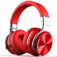 thumbnail image 1 of COWIN E7 PRO [2018 Upgraded] Active Noise Cancelling Headphone Bluetooth Headphones with Microphone Hi-Fi Deep Bass Wireless Headphones Over Ear 30H Playtime for Travel Work TV Computer Phone - Red, 1 of 8