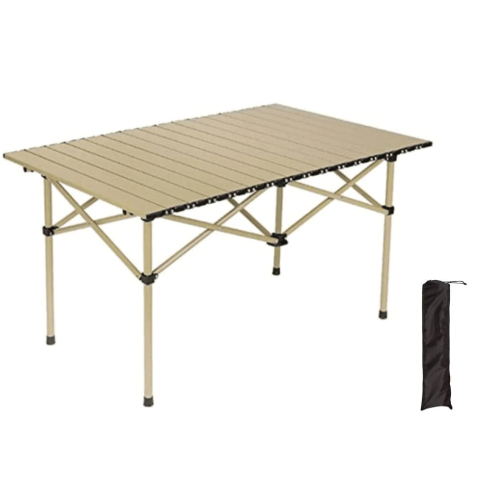 COWIN Folding Camping Table Portable Lightweight Small Beach Table 37.4x22.4x 19.7 in Outdoor for Cooking Beach Hiking Fishing BBQ
