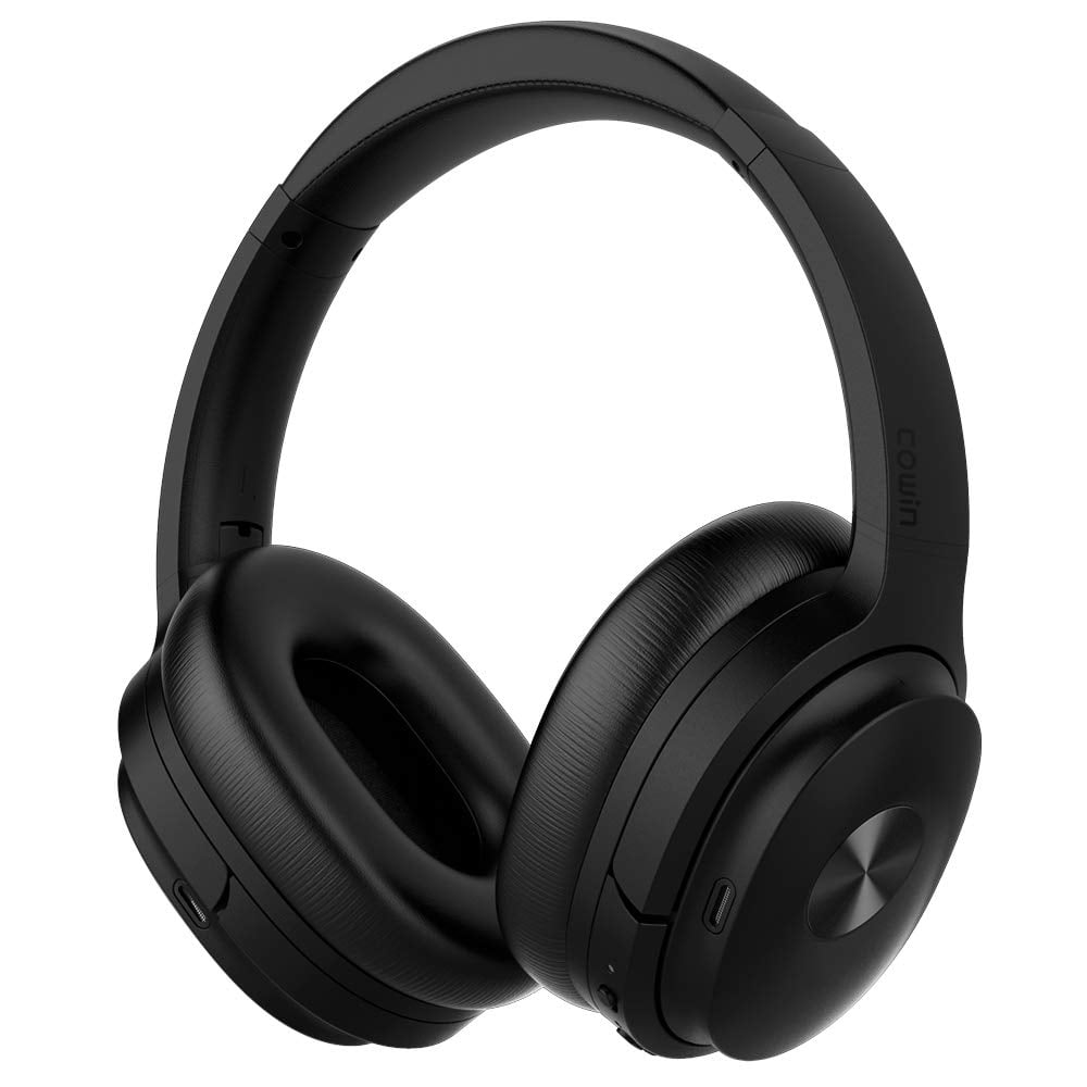 COWIN SE7 Active Noise Cancelling Bluetooth Headphones Wireless Headphones over Ear with Mic/Aptx, Comfortable Protein Earpads 30H Playtime, Foldable Headphones for Travel/Work Black Walmart.com
