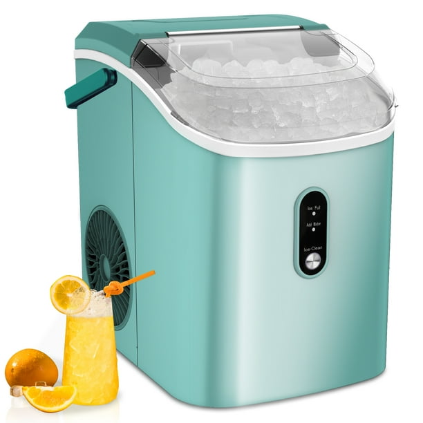 COWSAR 33lbs Countertop Nugget Ice Maker, Potable with Scoop, Soft ...