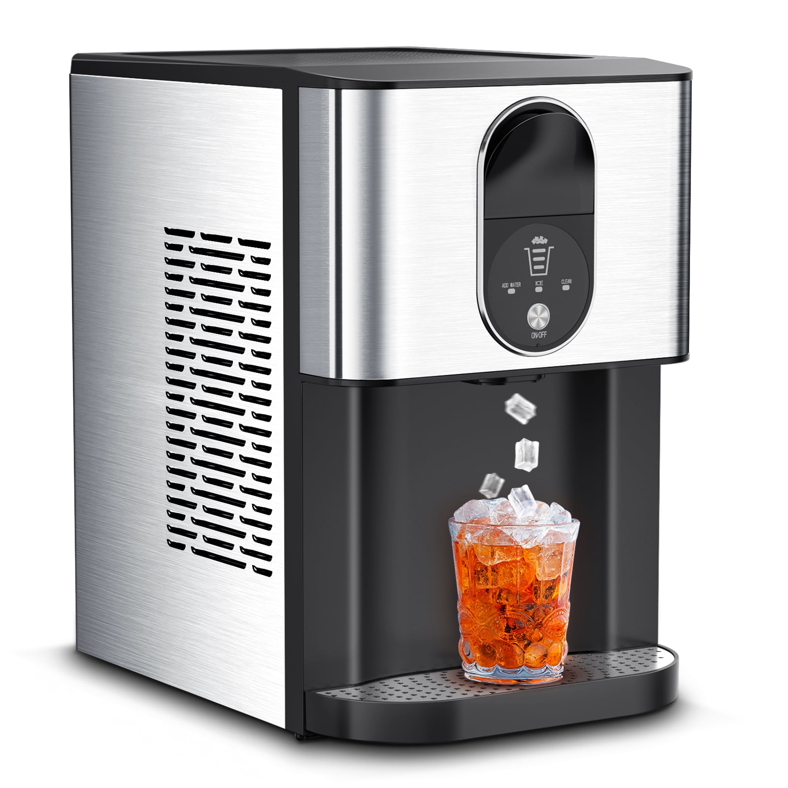 COWSAR 44lbs Countertop Nugget Ice Maker, SelfCleaning Pellet Ice