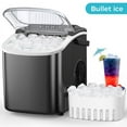 COWSAR Bullet Ice Maker Countertop with SelfCleaning, Staninless Steel