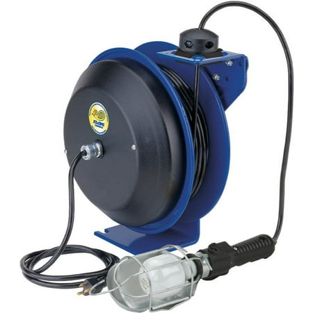 COXREELS EZ-PC13-5016-E Safety System Spring Driven Cord Reel 50ft Incand Light