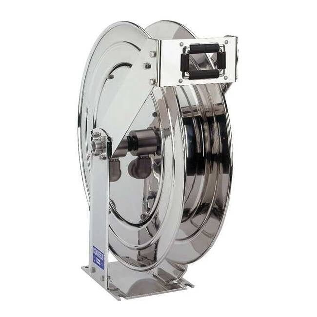 COXREELS TSHL-N-550-SS Stainless Steel Spring Driven Hose Reel 3/4" x 50ft