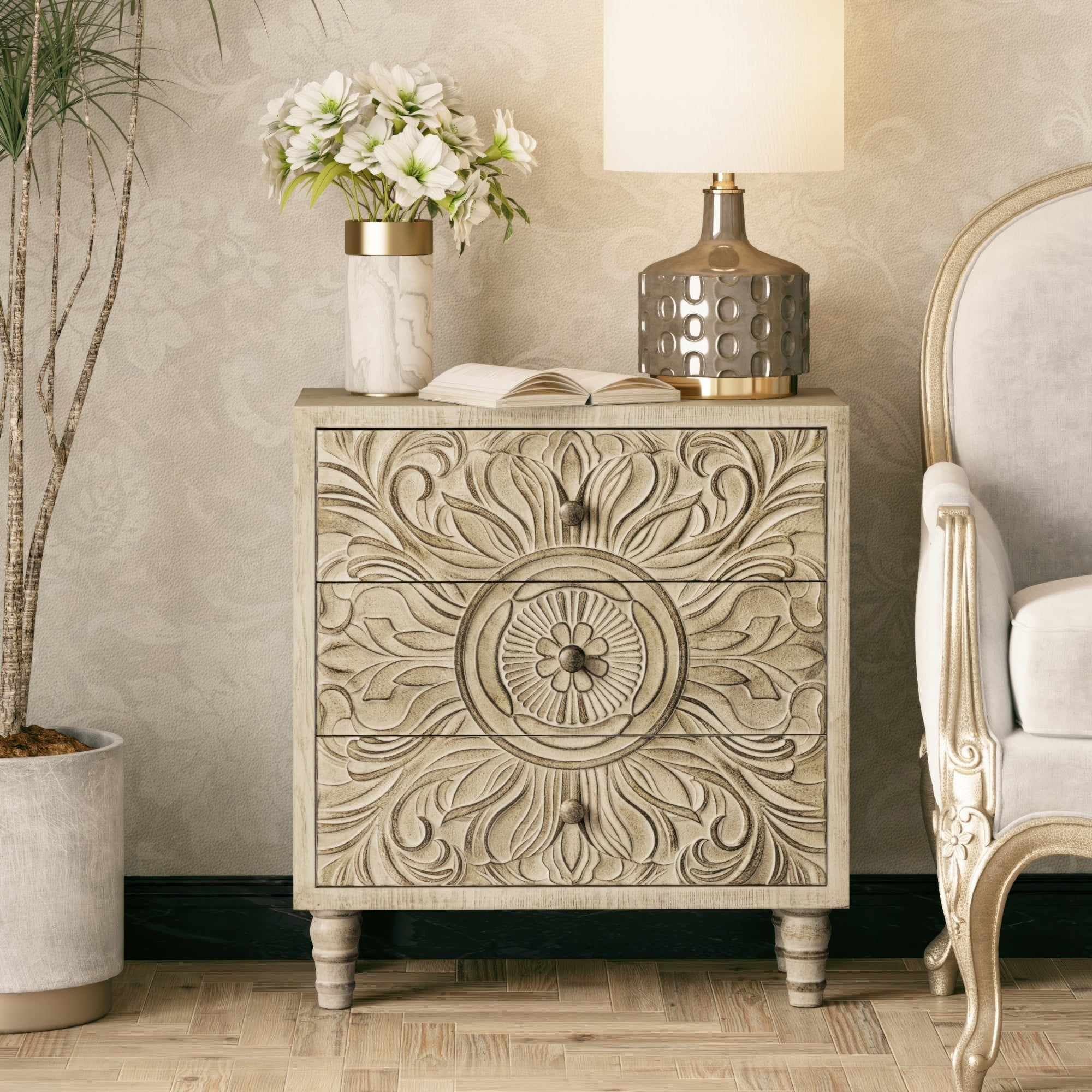 COZAYH-Farmhouse-3-Drawer-