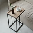 thumbnail image 1 of COZAYH Farmhouse C Table End Table, Distressed Beaded Edge Tray Top Side Table, 1 of 6