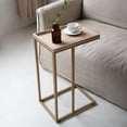thumbnail image 1 of COZAYH Farmhouse C Table End Table, Distressed Beaded Edge Tray Top Side Table, 1 of 5