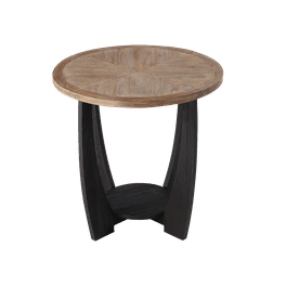 Side Table Modern Muscle Car Garage Gifts for Men Round Wood End Table