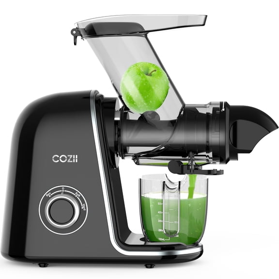 COZII Slow Masticating Juicer Extractor Soft/hard Mode & Quiet Motor, Cold press juicer machine 3.6 Inch Large Feed Chute For Vegetable and Fruit, Easy to Clean, Dishwasher Safe, High Juice Yield