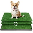 thumbnail image 1 of COZIWOW Grass Pad for Dogs with Tray, 30" x 20" Large Dog Grass Pad with Tray Indoor Dog Potty with 3PCS Artificial Grass Pee Pads, Washable Dog Litter Box Pet Toilet for Balcony Apartment, 1 of 8