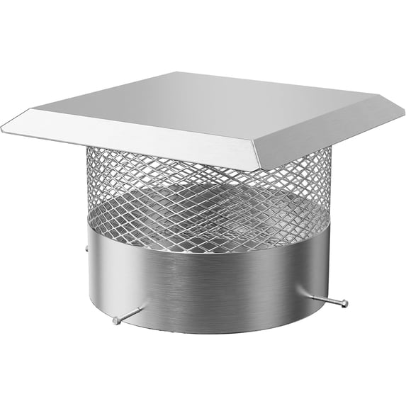 COZONY 10" Stainless Steel Chimney Cover, Durable Rain & Animal Guard, Rustproof & Corrosion Resistant Outdoor Use