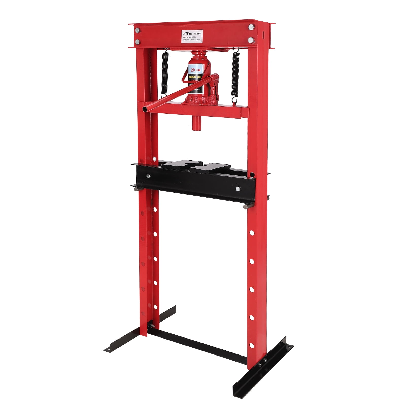 COZONY 20 Ton Hydraulic Shop Press w/ Press Plates, H-Frame Adjustable ...