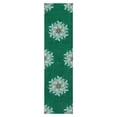thumbnail image 1 of COZONY 2x6 Christmas Runner Rug, Washable Snowflake Vintage Hallway Runner, Soft Non-Slip Low Pile Kitchen Rug, Green Holiday Decor, 1 of 11