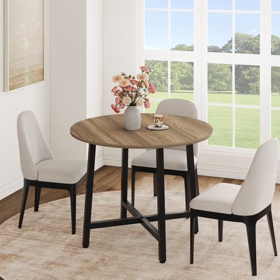 COZONY 31.5 Inch Round Dining Table for 2-4, Small Kitchen Dining Table ...