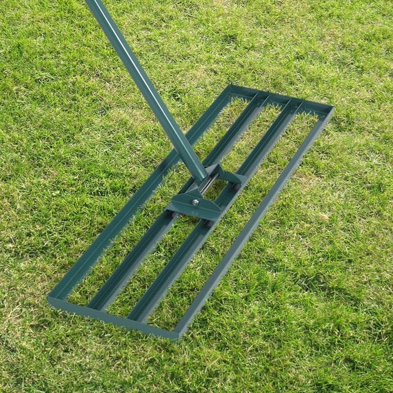 COZONY 36" Heavy-Duty Lawn Leveling Rake, Ground Leveling Tool with 78" Steel Handle for Garden, Yard, Golf & Farm