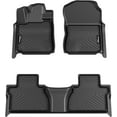 thumbnail image 1 of COZONY 3D TPE Floor Mats for 2014-2021 Toyota Tundra CrewMax Cab, All-Weather Full Set, Black, 1 of 7