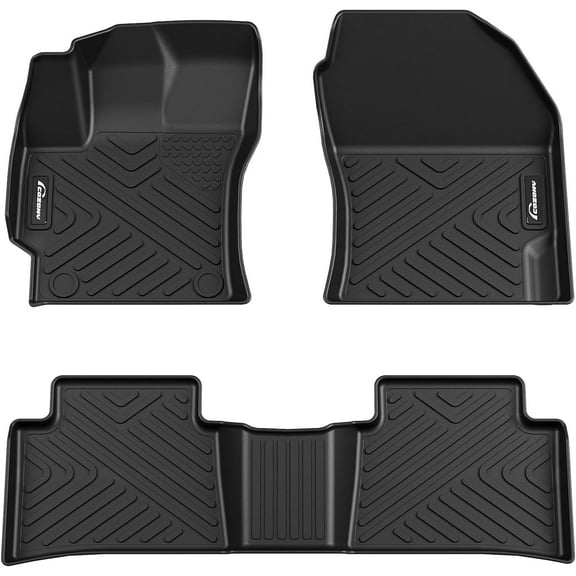 COZONY 3D TPE Floor Mats for 2020-2024 Toyota Sedan, 2 Row Front & Rear Liner, All-Weather Full Set, Black