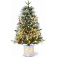 thumbnail image 1 of COZONY 3ft Prelit Fiber Optic Christmas Artificial Tree, 78 Warm LEDs & Red Berries, Mini Xmas Tree w/ Battery Operated Timer, Party Decorations in Home, Office, Porch, 1 pc, 1 of 7