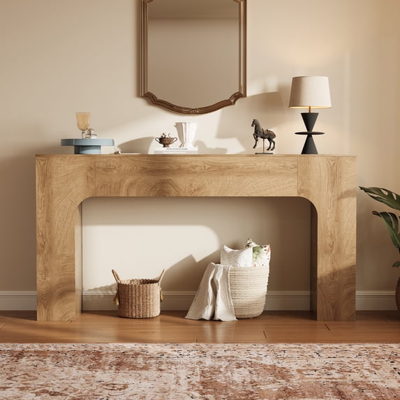 COZONY 47-Inch Farmhouse Console Table, Wooden Sofa Table Behind Couch, Narrow Entryway Table for Hallway, Living Room, Foyer or Entryway