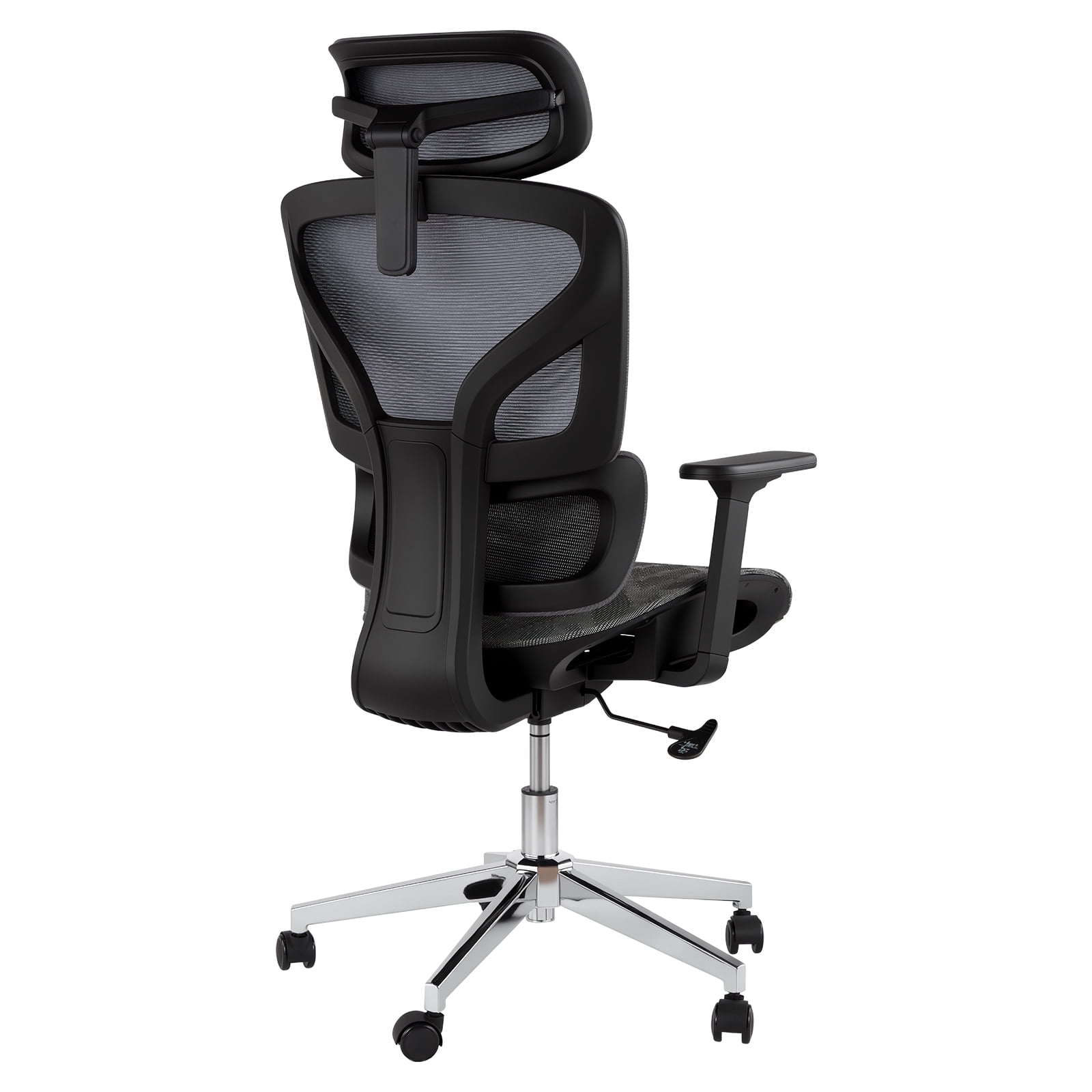 COZONY 47inch Ergonomic High Back Mesh Office Chair with 4D Armrests, Adjustable Lumbar, Seat Depth, 350 Lbs Capacity for Home Office, Gaming,Gray